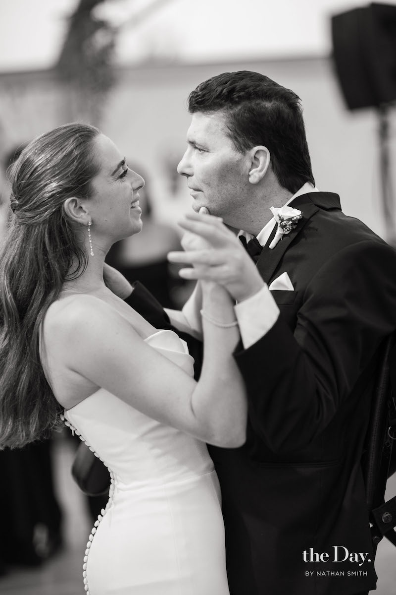 Despite having MSA, Marc Byron dances with his daughter Jenna at her wedding